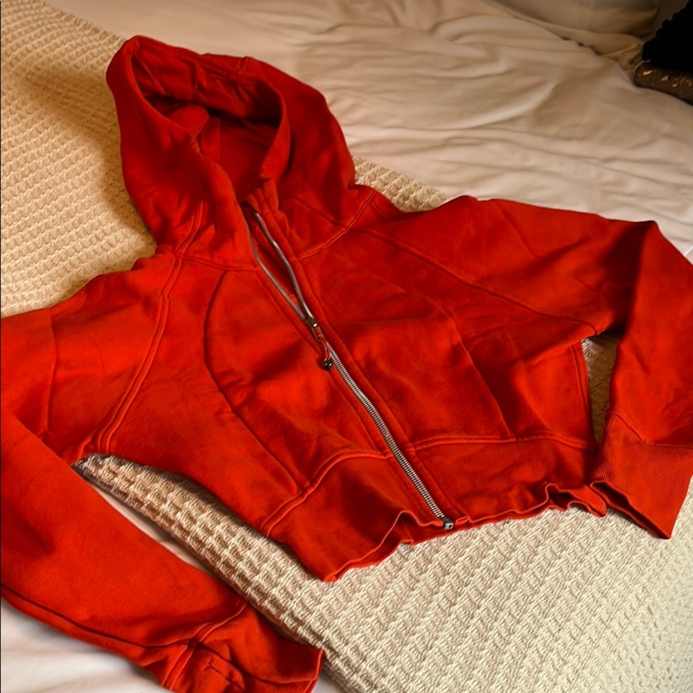 Vibrant Orange Lululemon Women's Bomber Jacket